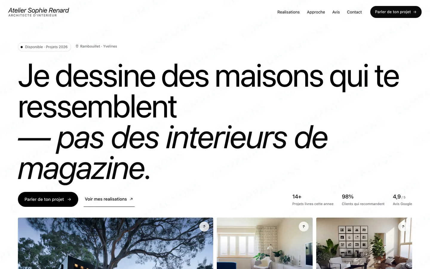 Aperçu du template Le Portfolio